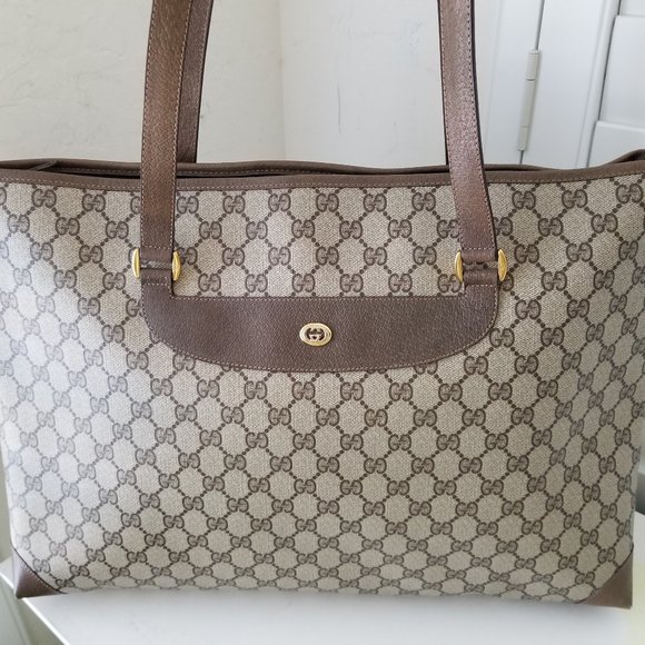 Vintage Gucci Supreme Zipped Top Tote - Picture 1 of 12